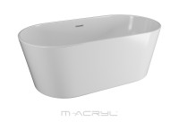M-Acryl Victory 160x80 cm szabadonálló akril kád fehér előlappal