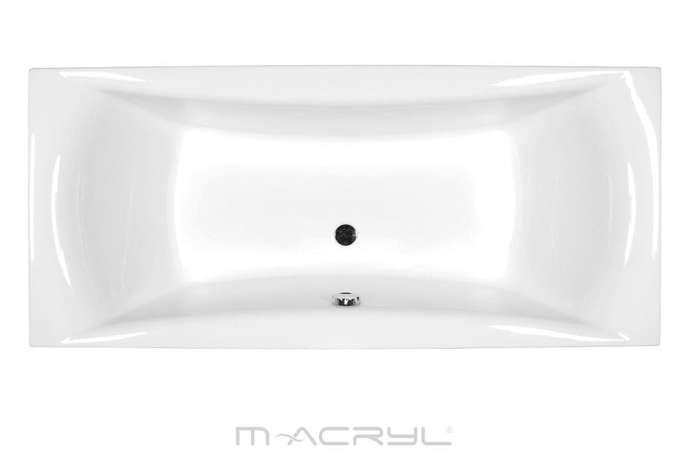M-Acryl Amanda 180x80 egyenes akril kád + ajándék vízszintező kádláb és peremrögzítő csomag