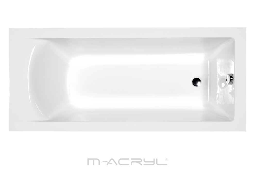 M-Acryl Fresh 180x80 egyenes akril kád + ajándék vízszintező kádláb és peremrögzítő csomag