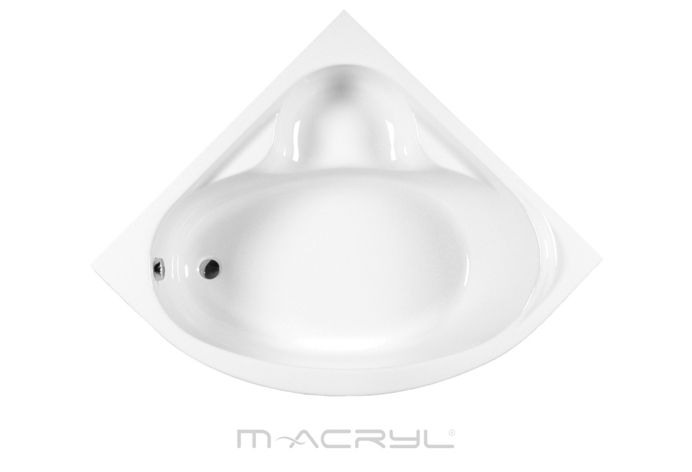 M-Acryl Ida 120x120 cm akril sarokkád + ajándék vízszintező kádláb és peremrögzítő csomag