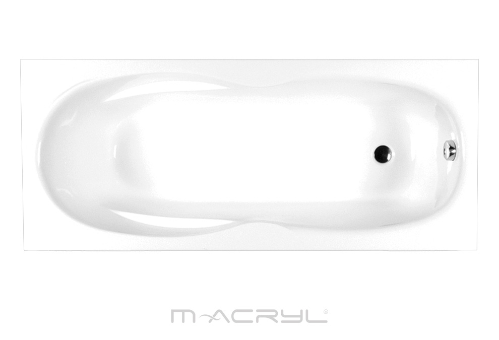 M-Acryl Klara 180x80 egyenes akril kád + ajándék vízszintező kádláb és peremrögzítő csomag