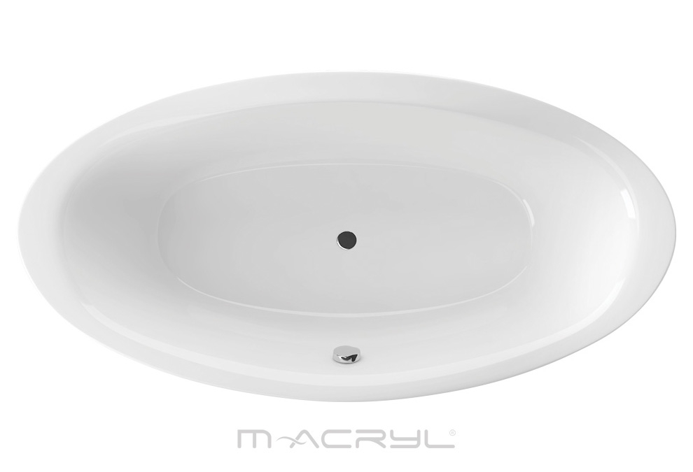 M-Acryl Oval 190x95 cm ovális akril kád + ajándék vízszintező kádláb
