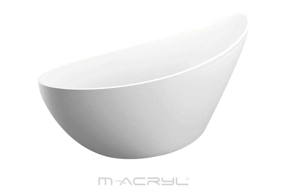 M-Acryl Paradise 180x80 cm szabadonálló akril kád fehér előlappal