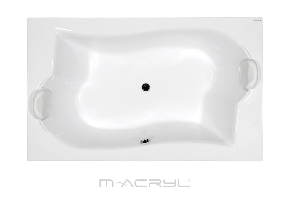 M-Acryl Royal 2 személyes 180x110 cm akril kád + ajándék vízszintező kádláb