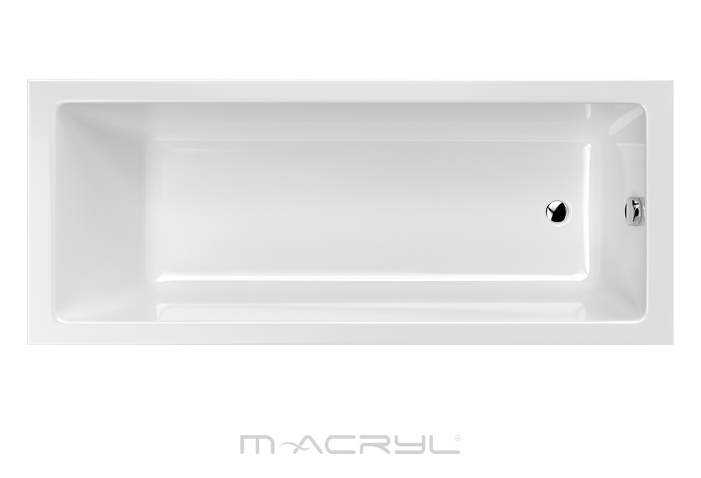 M-Acryl Sandra 150x70 cm egyenes akril kád + ajándék vízszintező kádláb és peremrögzítő csomag